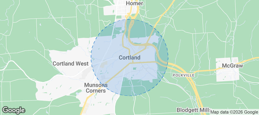 Cortland Airbnb map